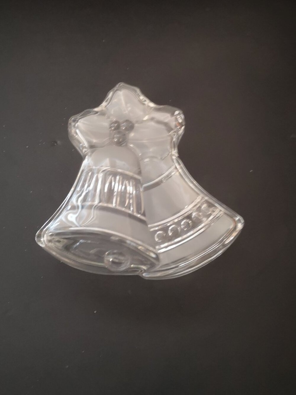 Walther Clear & Frosted Glass "Cathedral Bells" Candy / Trinket Dish with Lid